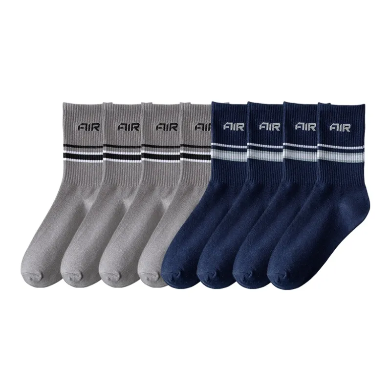 Cotton Gene Mid Calf Socks Unisex Combo Set-24