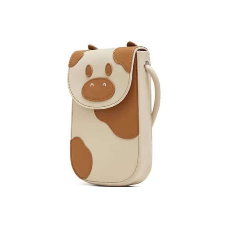 Teenmix Artificial Leather Crossbody Bag Mini Women's Beige Apricot/Ecru-1