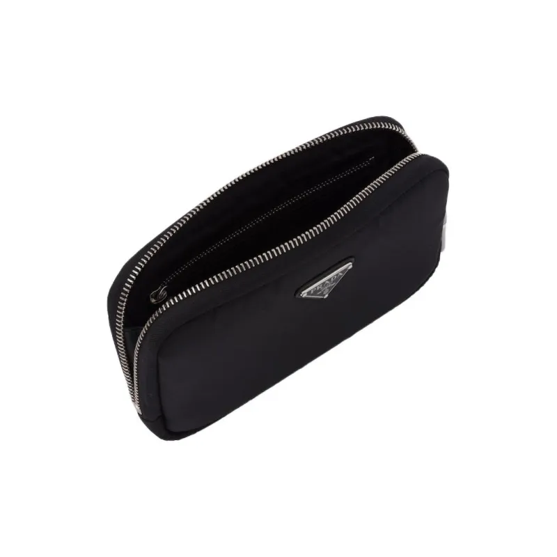 PRADA Nylon Wallet Mini Women's Black-3