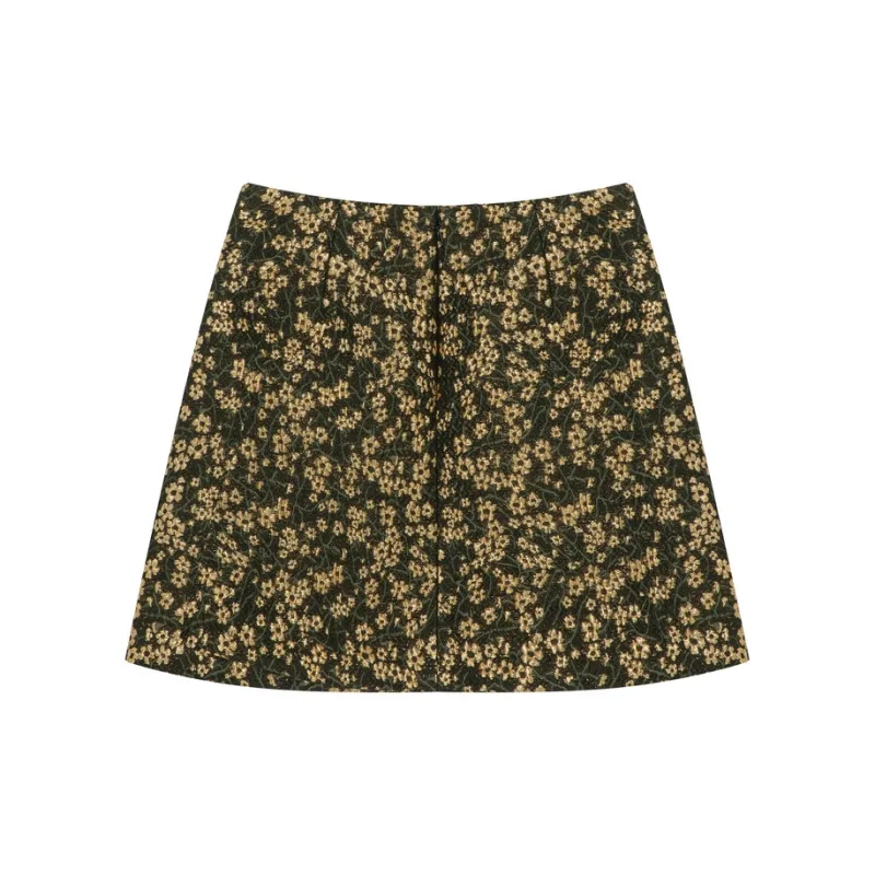 E.land Casual Short Skirts Women's Brown-1