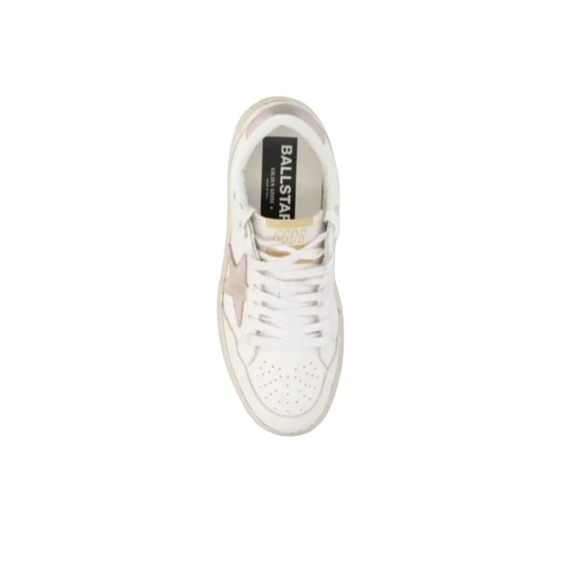 Golden Goose Ball Star 2 White Pink Women's-5