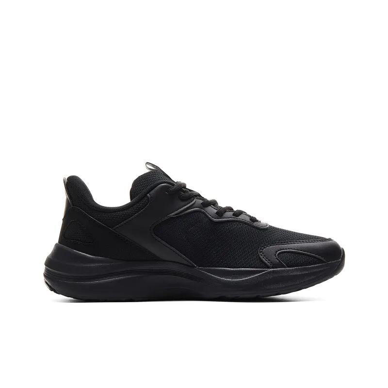 PEAK State Pole Anti Slip And Wear Resistant Coverage Low Top Casual Running Shoes Men's All Black-1