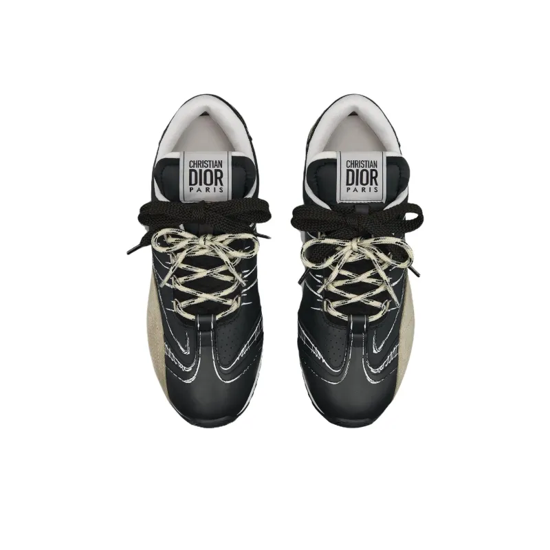 DIOR D Sketch 2025 Spring Summer Product Collection Low Top Casual Shoes Women's Black-3