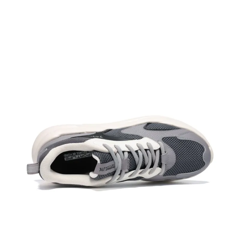 361° Cushioning Breathable Lightweight Low Top Casual Shoes Men's Zinc Iron Gray Smoke Gray-3