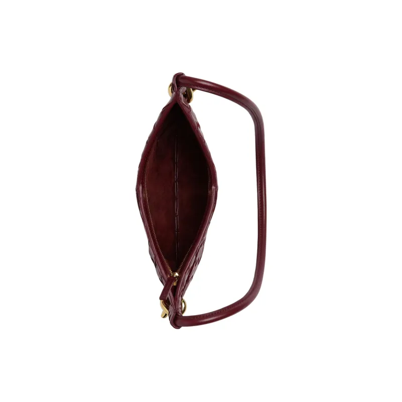 Bottega Veneta Sheepskin Handbag Mini Women's Barolo Burgundy-2