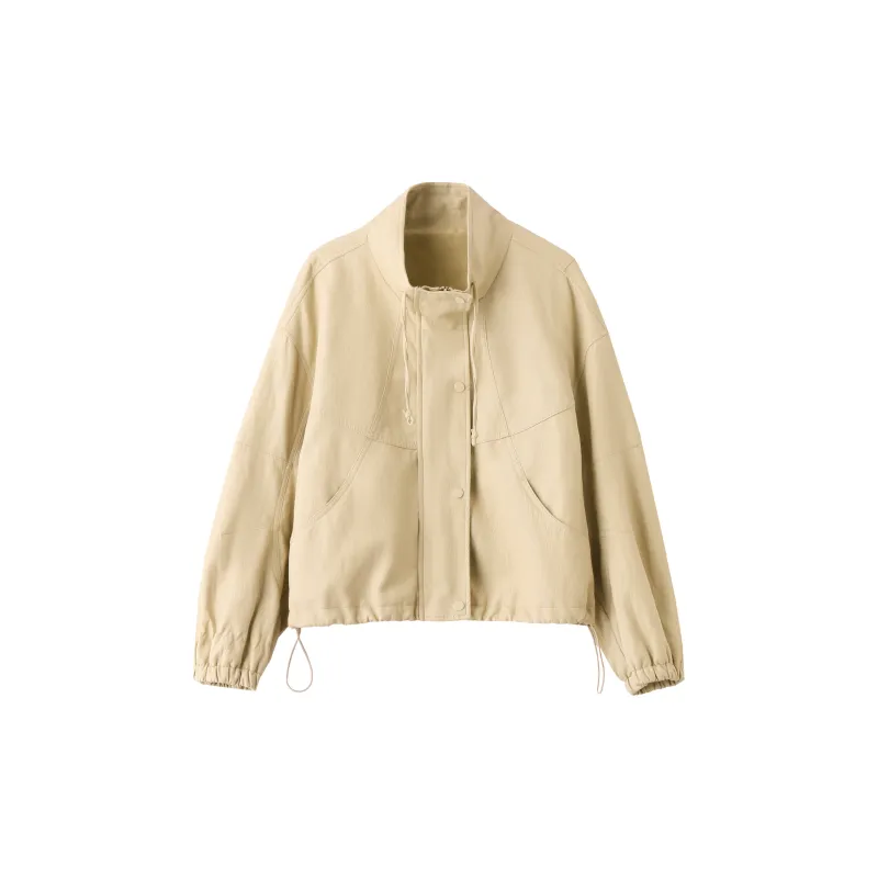 Yi Mengyuan Leather Jacket Women's-0