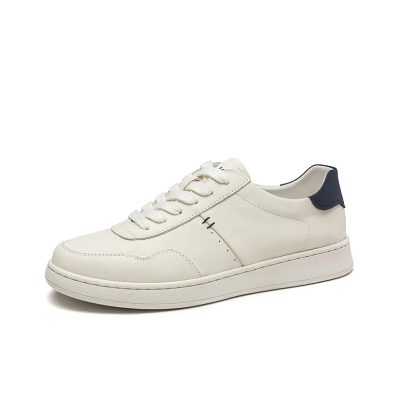 AOKANG Air Force One Series Slip-Resistant Low-Top Skateboard Shoes Men's White-1