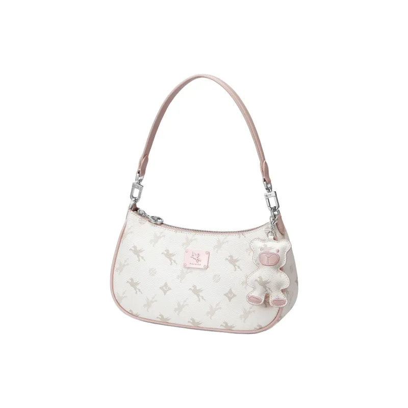 NUCELLE PVC Dumpling Bag Shoulder Bag Crossbody Bag Medium Size Women's Peachy Pink-2