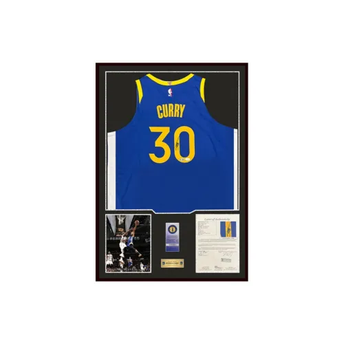 Three For Golden State Warriors Basketball Fan Supplies Framed Outer Frame Dimensions Approximately 78x98cm Blue Unisex