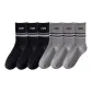 6 Pack-Black 3+Gray 3
