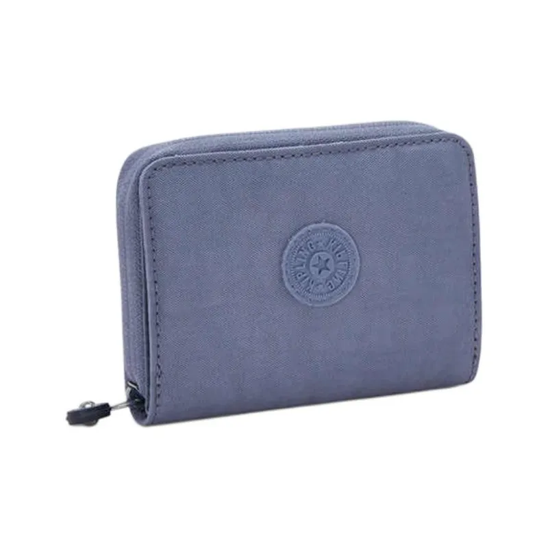 Kipling Polyamide Wallet Mini Unisex Gray Blue Purple/3D Blue Beige Monogram-1