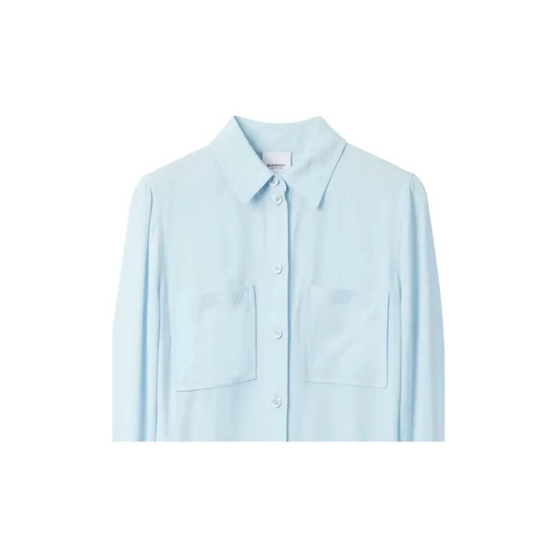 Burberry Lace trim Shirt Dress-4