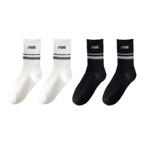 Cotton Gene Mid-Calf Socks Men's 4 Pack