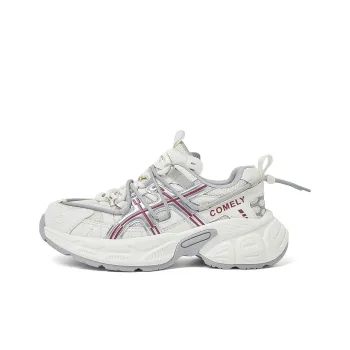 COMELY Chunky Sneakers Women's Low Top Beige/Apricot/Gray