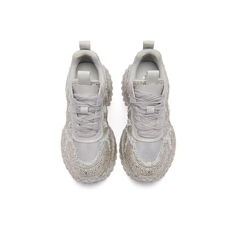 KEDDO Cheese Non-Slip Height Increasing Low-Top Chunky Sneakers Women's-3