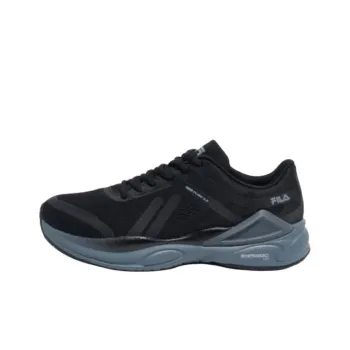 FILA Slip Resistant Low Top Running Shoes Unisex Black