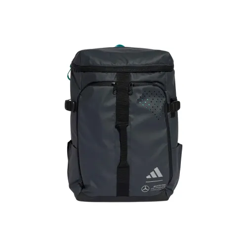 Adidas Polyurethane Backpack Regular Unisex Carbon Black & Deep Silver Gray