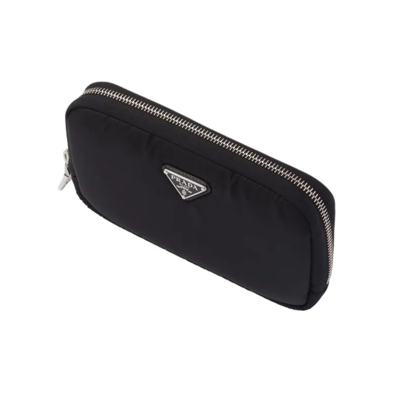 PRADA Nylon Wallet Mini Women's Black-1