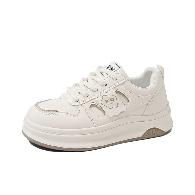 Budding Bear Anti-Slip And Wear-Resistant Lightweight Height Increasing Low-Top Skateboard Shoes Women's-10