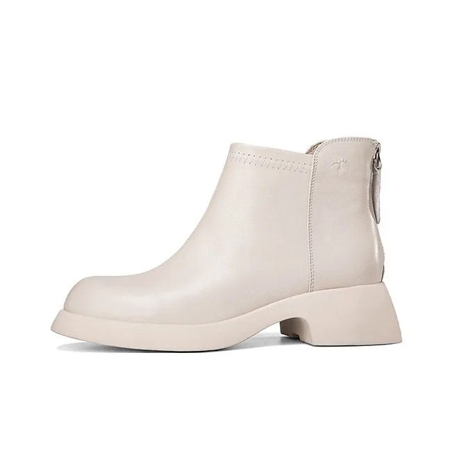 HANG TEN Ankle Boots Women's Black/Beige-5
