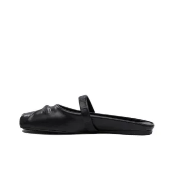 MARNI Logo Debossed Square Toe Loafers Women's