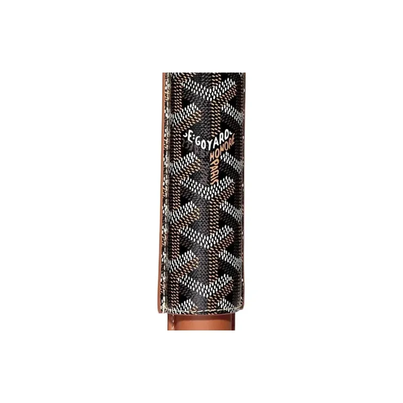 GOYARD Churchill Canvas With Leather Cigar Box Accessories Unisex Tan-2