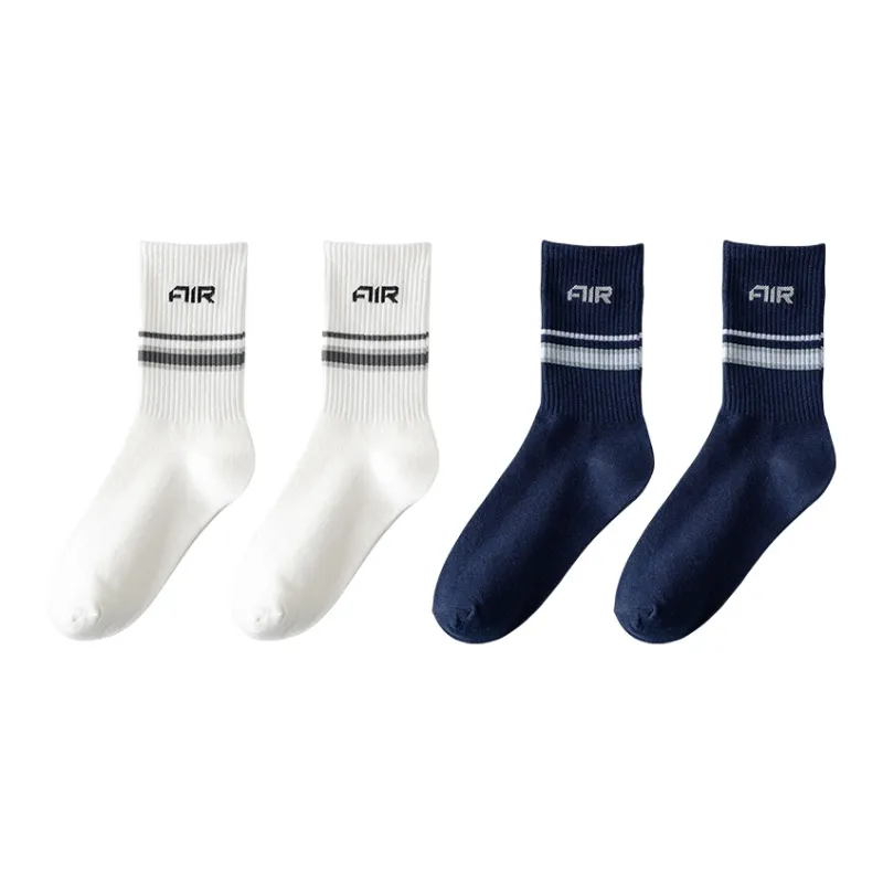 Cotton Gene Mid Calf Socks Unisex Combo Set-2