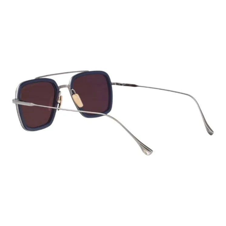 DITA Metal Irregular Shape Sunglasses Unisex Blue-3
