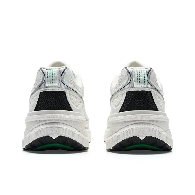 XTEP Small Basque 2nd Generation Casual Shoes Men Low Top Canvas White/Black/Pine Green-4