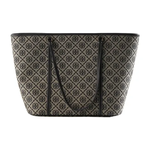 TORY BURCH T Monogram Zip Tote Navy