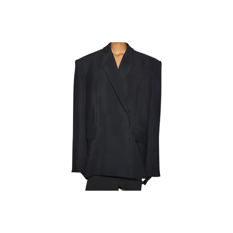 Mugler Buckled Oversized Jacket-2