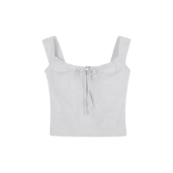 Joycefuuu Bra Tank Tops Women's Light Gray