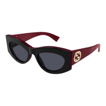GUCCI Recycled Acetate Cat Eye Sunglasses Women's Red