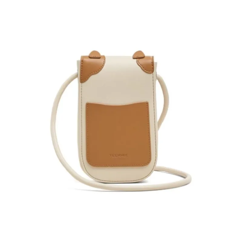Teenmix Artificial Leather Crossbody Bag Mini Women's Beige Apricot/Ecru-2