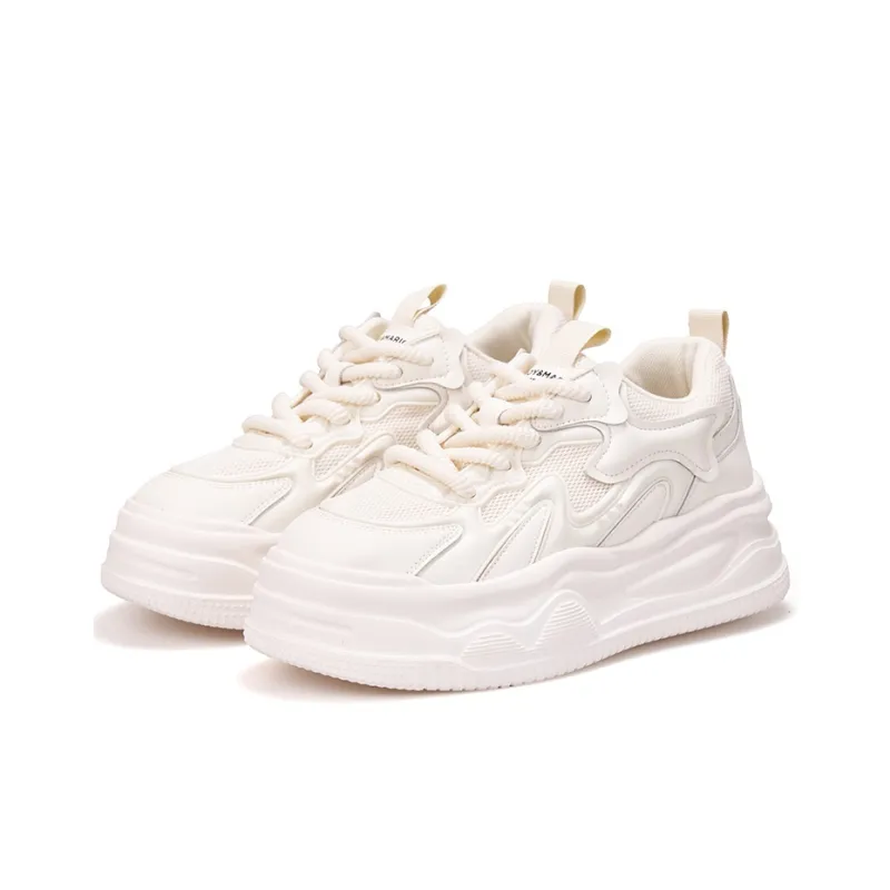 Joy&Mario Low Top Skateboard Shoes Women's White-1