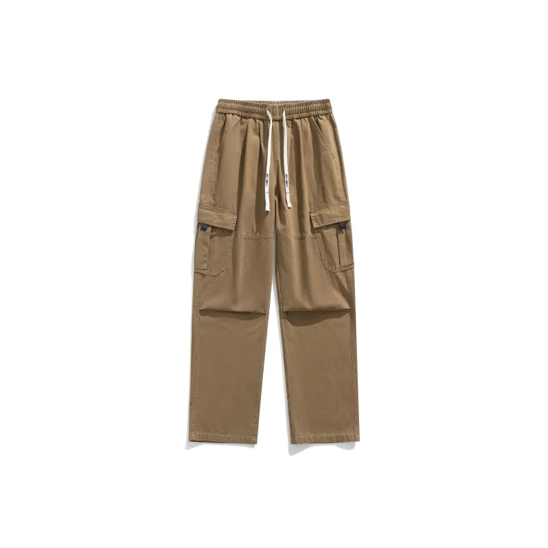 P8H9 Casual Pants Unisex Stone Gray-23