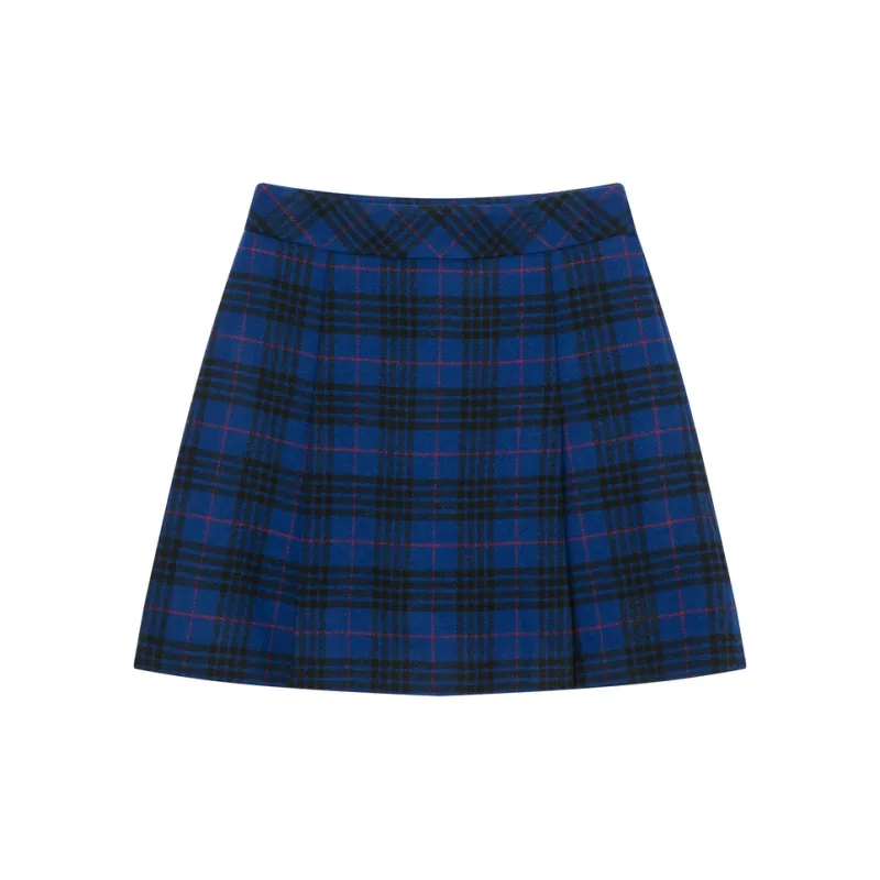 E.land Casual Short Skirts Women's Dark Blue-1