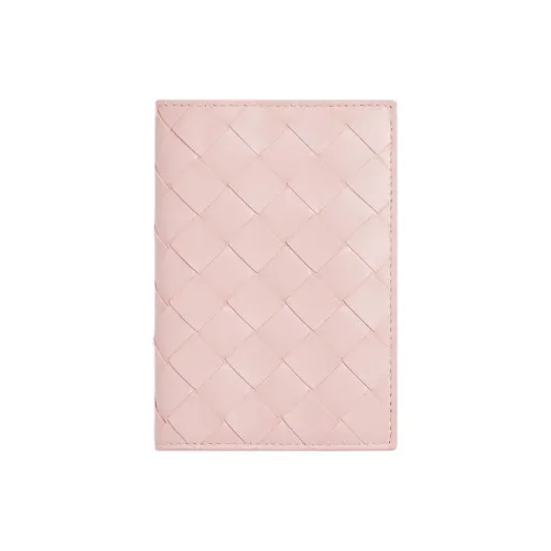 Bottega Veneta Intrecciato Lambskin Passport Holder Women's Rose