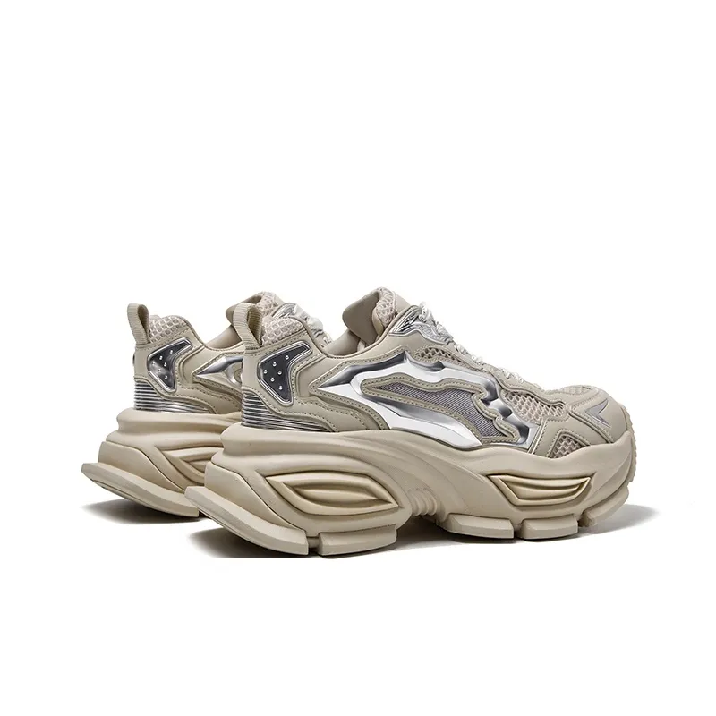 CHERYKALLY Anti-Slip And Wear-Resistant Height Increasing Low-Top Chunky Sneakers Women's-9