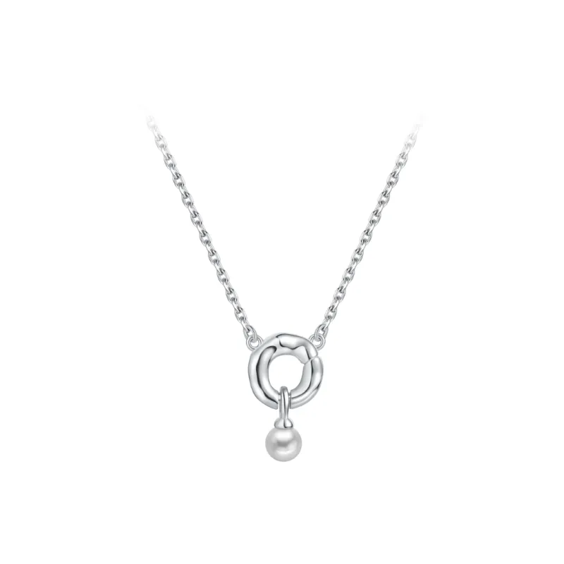 BABYBEI Shell Pearl Necklaces Women's-0
