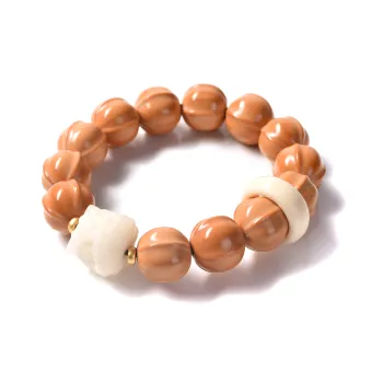 Abby's Wonderland Monkey Head Walnut Bracelets Unisex