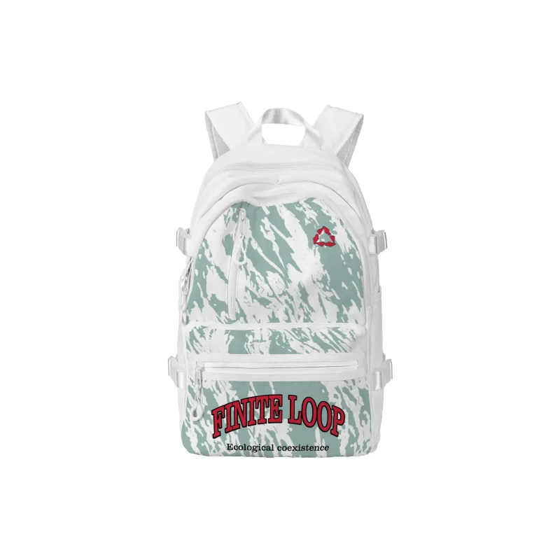 FINITE LOOP Recycled Material Backpack Regular Unisex White-9