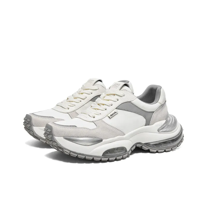 CHERYKALLY Wear-Resistant Breathable Height Increasing Low-Top Chunky Sneakers Women's-1