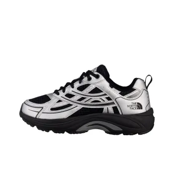 THE NORTH FACE SUPER KICKS 2 Anti Slip Wear Resistant Low Top Casual Shoes Unisex Black Silver