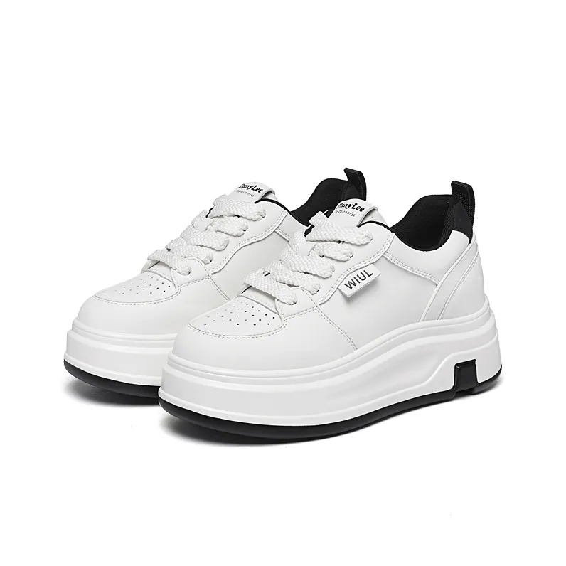 Golden Silk Rabbit Anti-Slip And Wear-Resistant Height Increasing Low-Top Skateboard Shoes Women's-1
