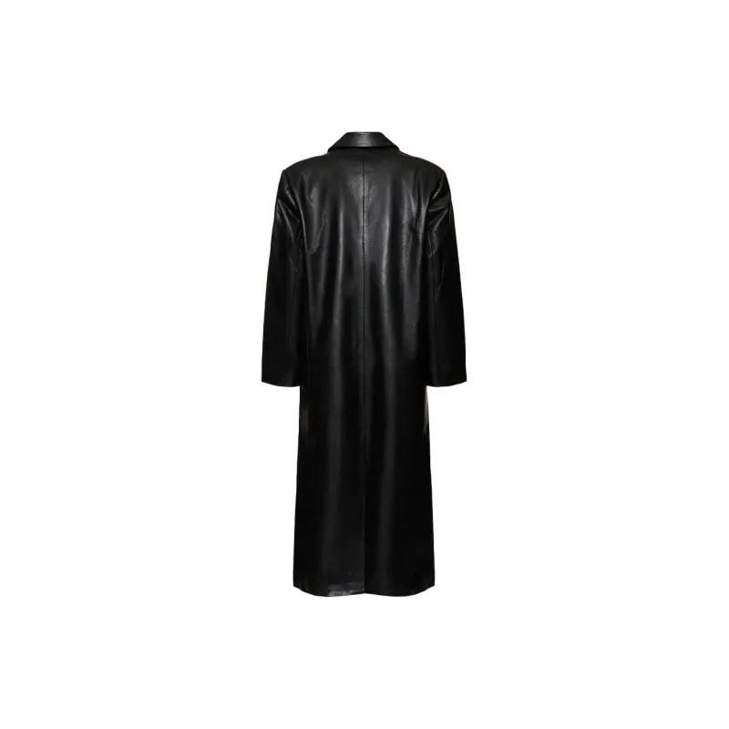Anine Bing Quinn Leather Coat-1