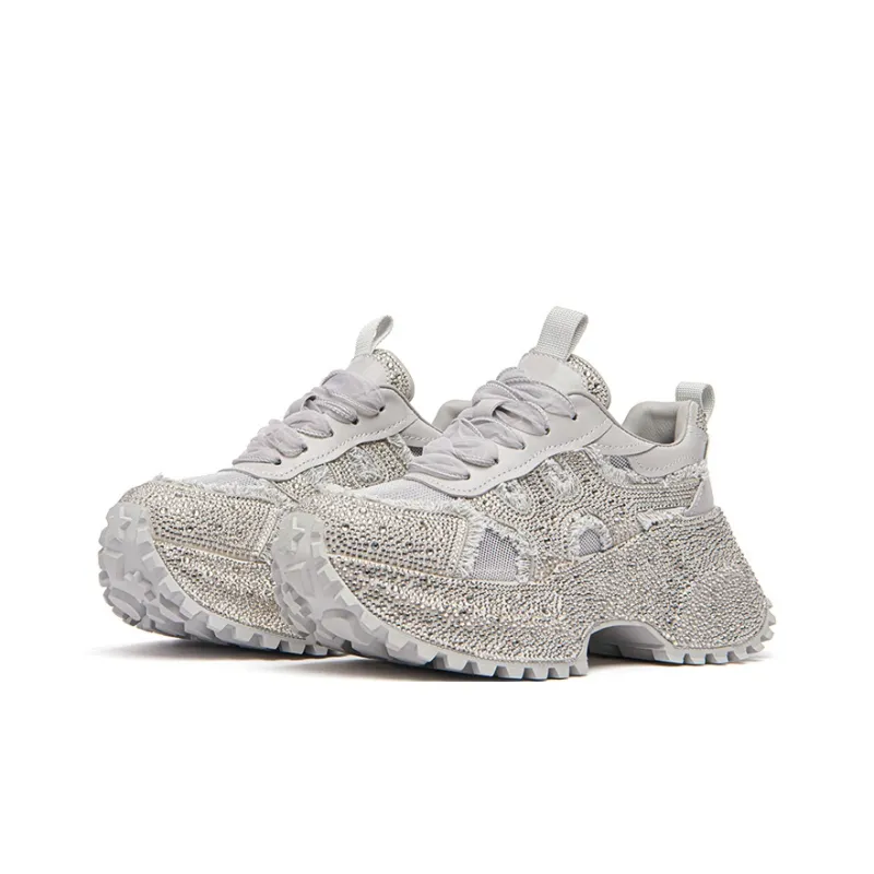 KEDDO Cheese Non-Slip Height Increasing Low-Top Chunky Sneakers Women's-2