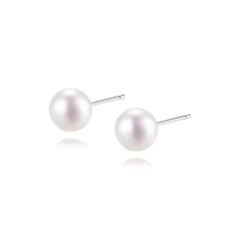 Muyan Faux Pearl Round Pearl Stud Earrings Women's