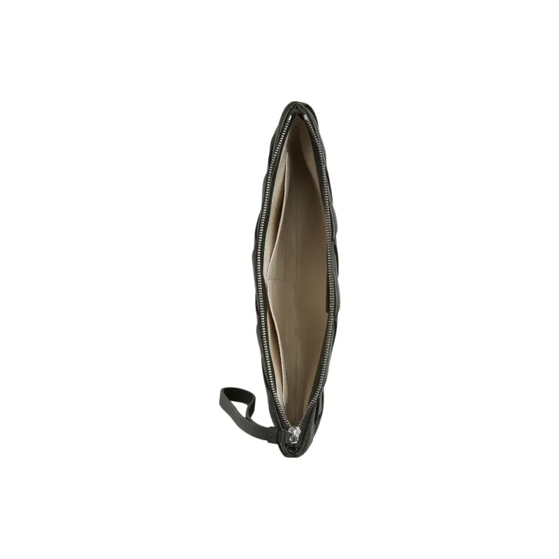 Bottega Veneta Calfskin Clutch Large Size Men's Dark Green-1