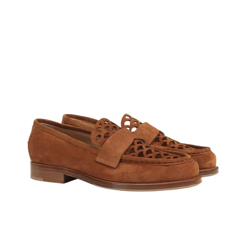 SERGIO ROSSI Sr Mermaid Loafers Women's Brown-2